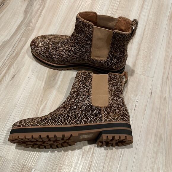 Madewell the Ivy Chelsea boot mini dot ankle boots calf hair size 7 - Picture 6 of 12